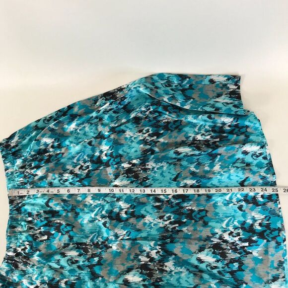 Lane Bryant Satin A-Line Skirt Women's Plus Size 16 Pull-On Pleat Career Unlined - Picture 4 of 6